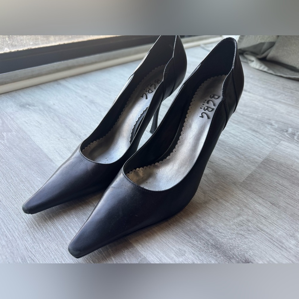 BCBG Black Women's Pointed Toe Stiletto Pumps 7.5